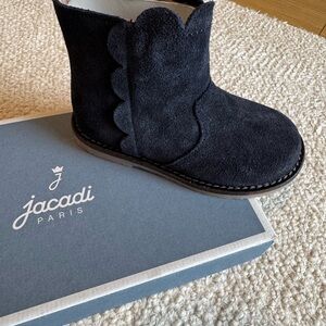 NEW Jacadi Suede Calista Boot in Marine - Odd Size EU23 Right Foot (Single Boot)